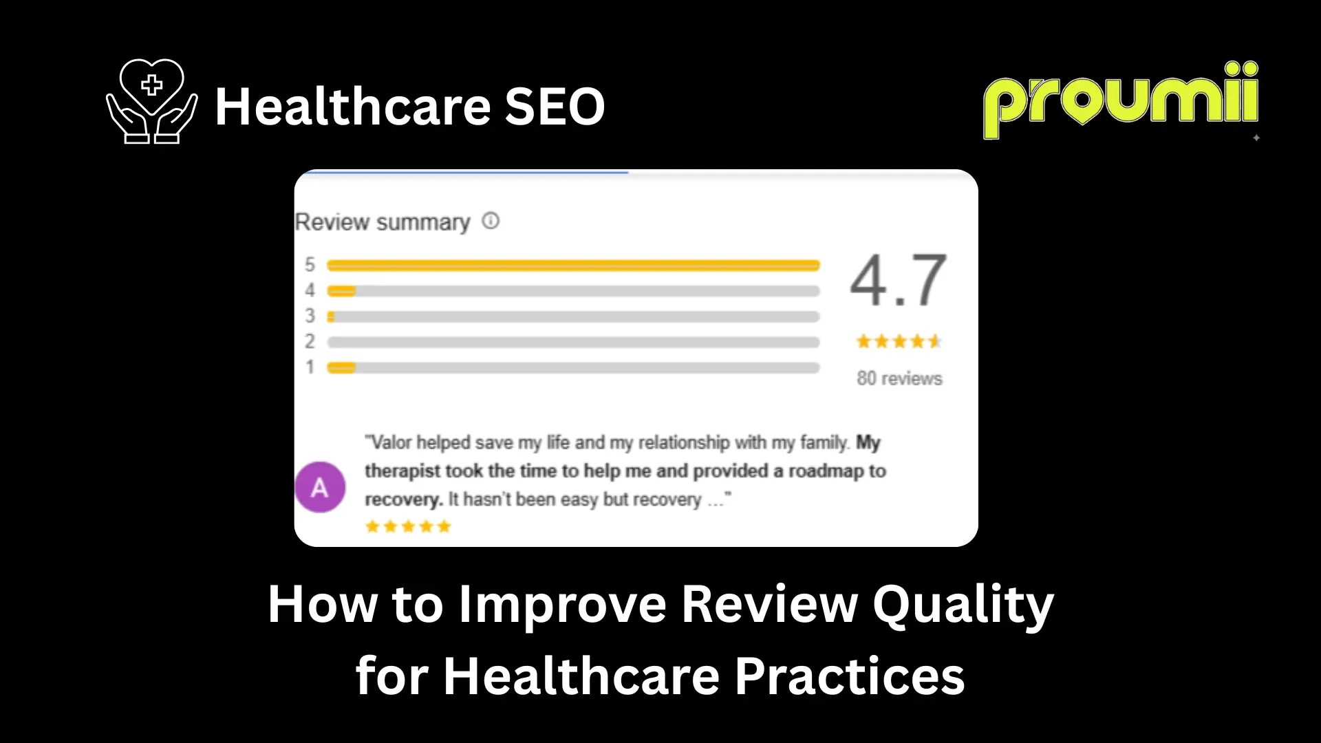 How to Improve Review Quality for Healthcare Practices